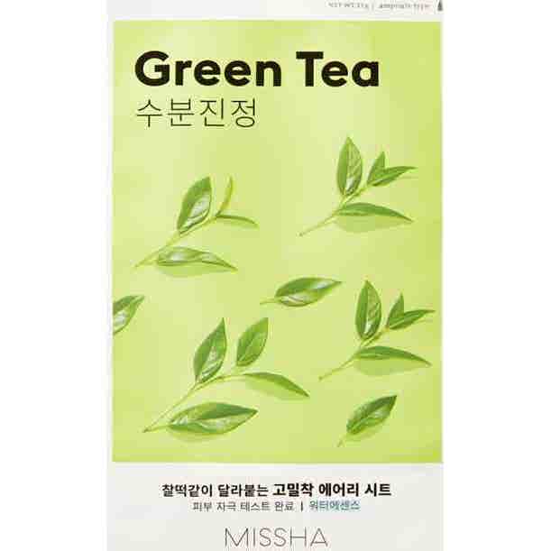 Missha Airy Fit Mascarilla Facial Té Verde Calmante 19g