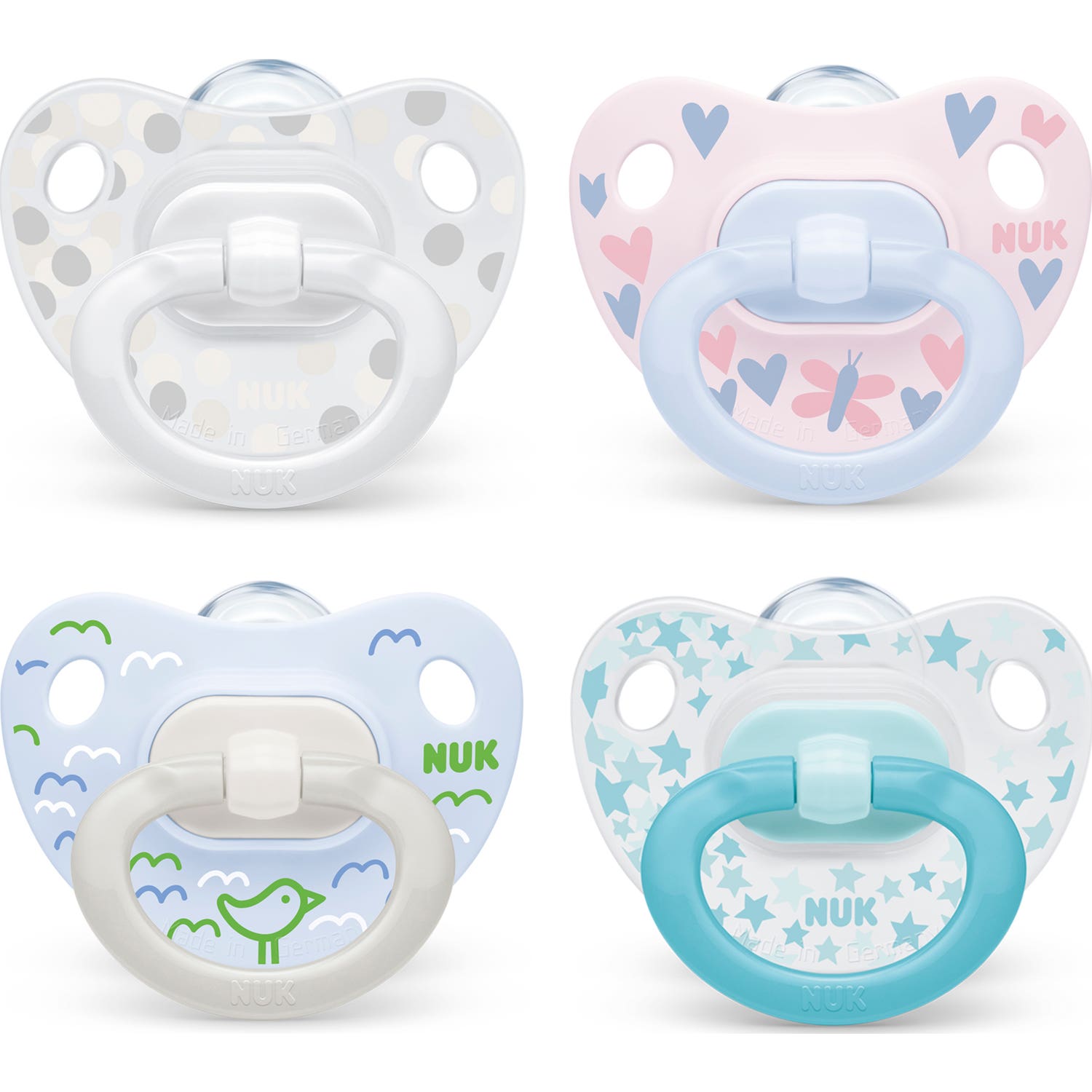 Nuk chupete anatómico silicona talla 1 2uds