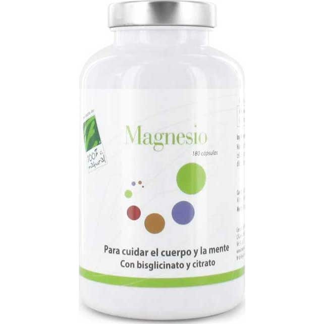100% Natural Magnesio 180 cápsulas