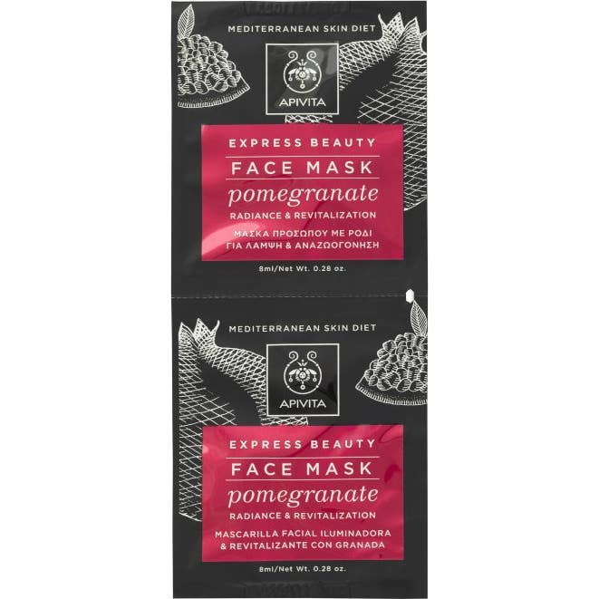 Apivita Express Beauty mascarilla revitalizante granada 2udsx8ml