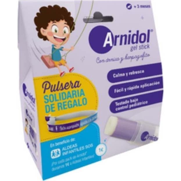 Arnidol Pack Gel Stick 15g + Pulsera Solidaria