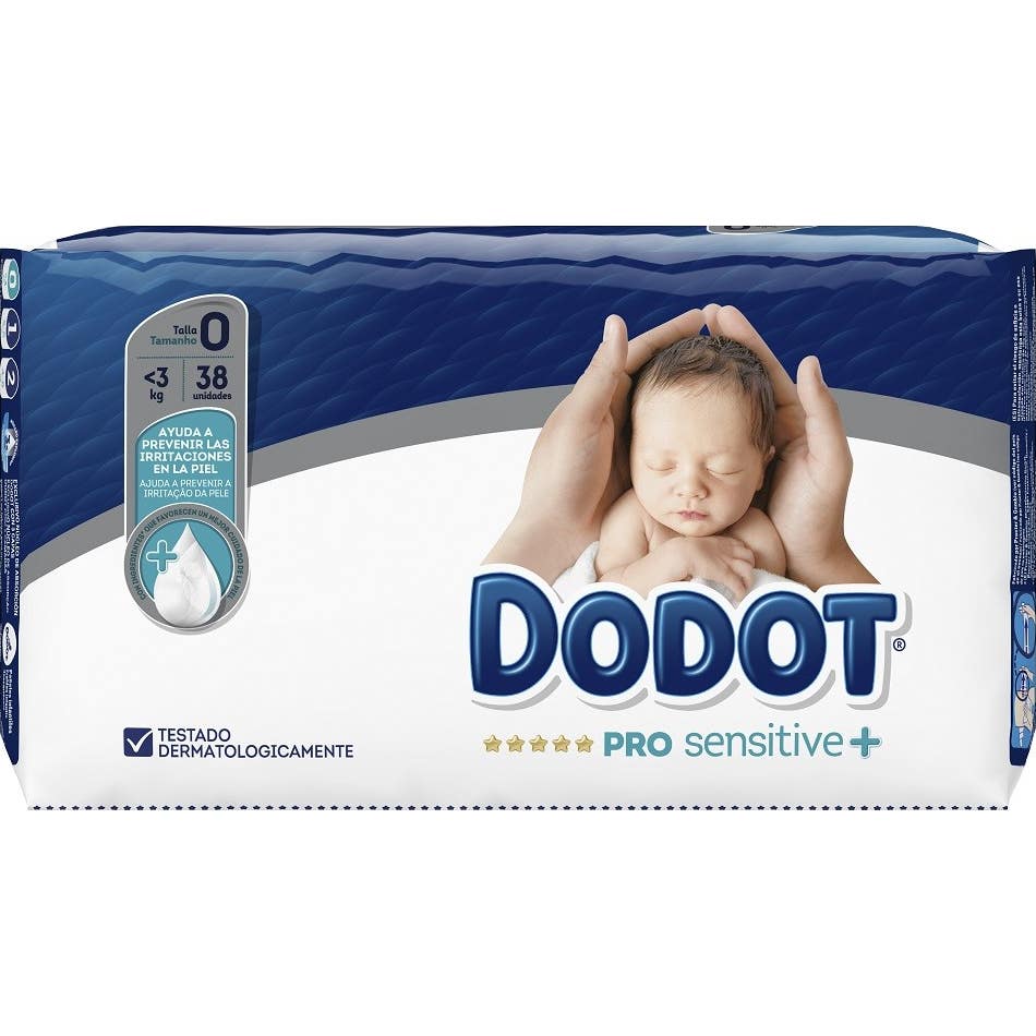 Dodot Pro Sensitive Talla 0 38uds