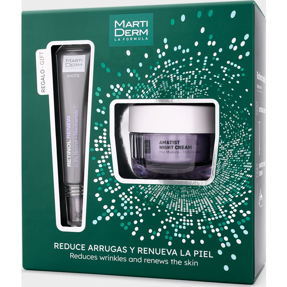 Martiderm Pack Amatist Night Cream 50ml + Retinol Renew Sérum 20ml