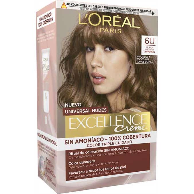 'L''Oréal Excellence Creme Universal Nudes 6U Rubio Oscuro 1ud'