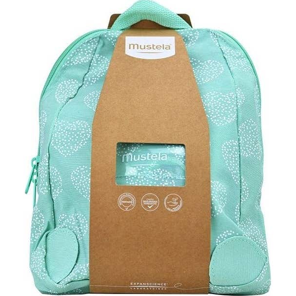Mustela Mochila Verde + 4 productos