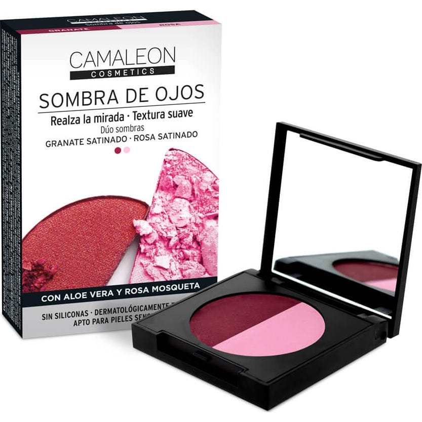 Camaleon Sombras de ojos Rosa y Granate 2 x 2.3g