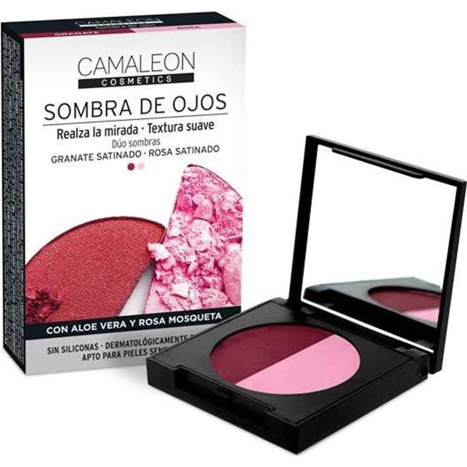 Camaleon Cosmetics Rosa Camaleon Sombras De Ojos Y Granate 2 X 2.3 G