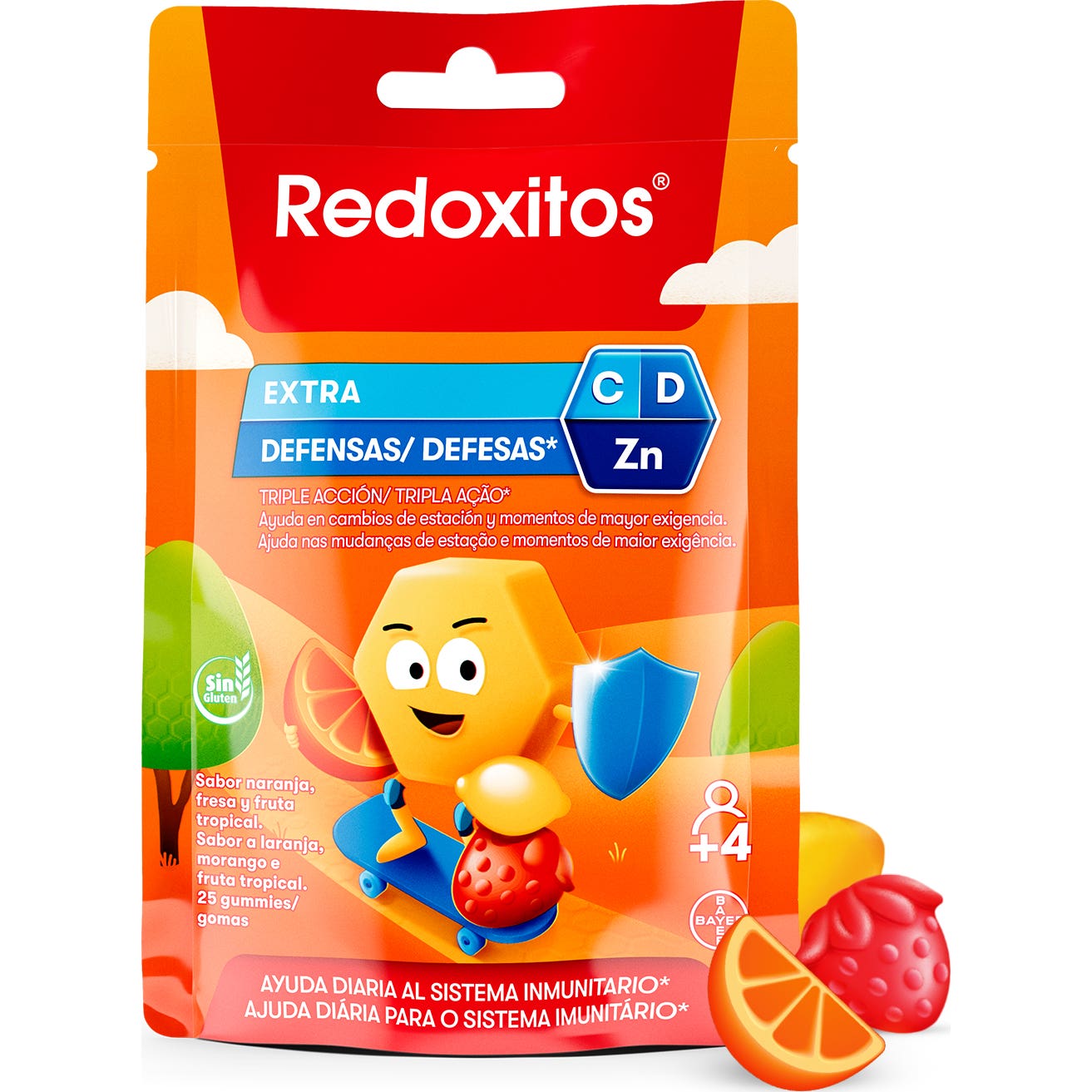 Redoxon Naranja Redoxitos Extra Defensas Gummies Fresa 25 Uds