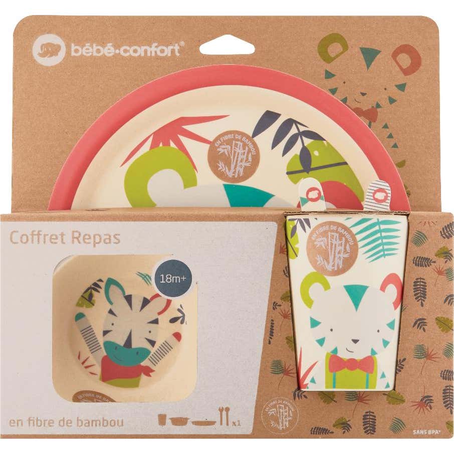 Bebe Confort Set de Vajilla de Bambú +18m Jungla