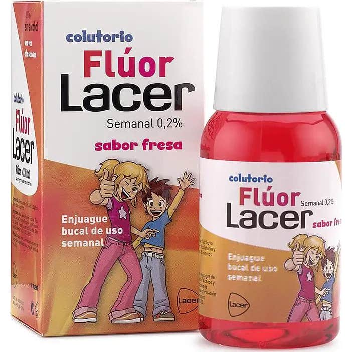 Lacer Júnior Colutorio Semanal Flúor Fresa 100ml