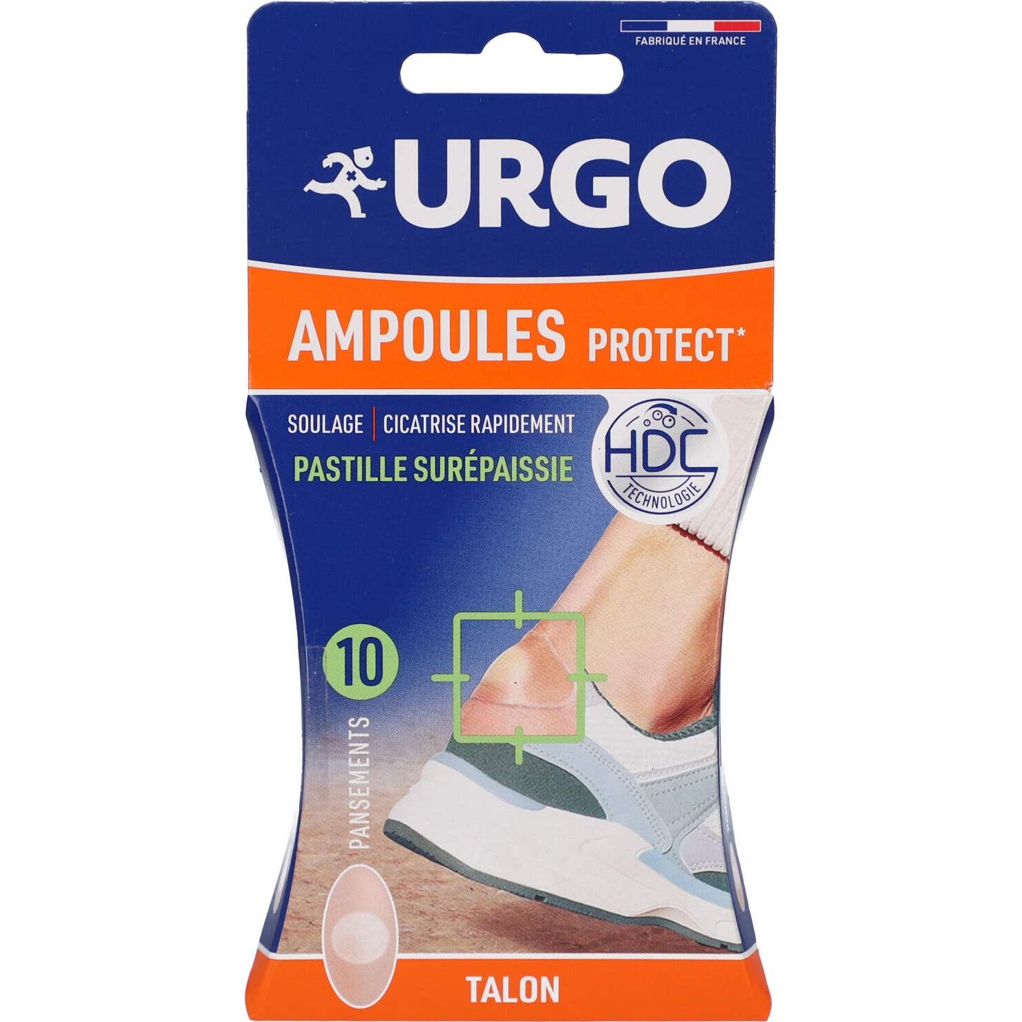 Urgo Ampollas Protect Pastilla Espesada Talón 10 uds