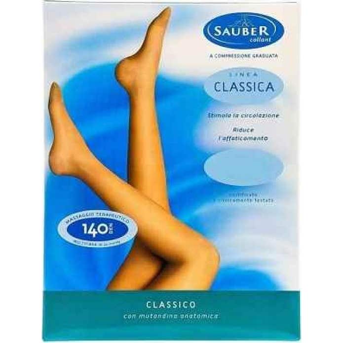 Sauber Linea Classica Pantimedia Open Toe 140Den Medio T5 1 ud