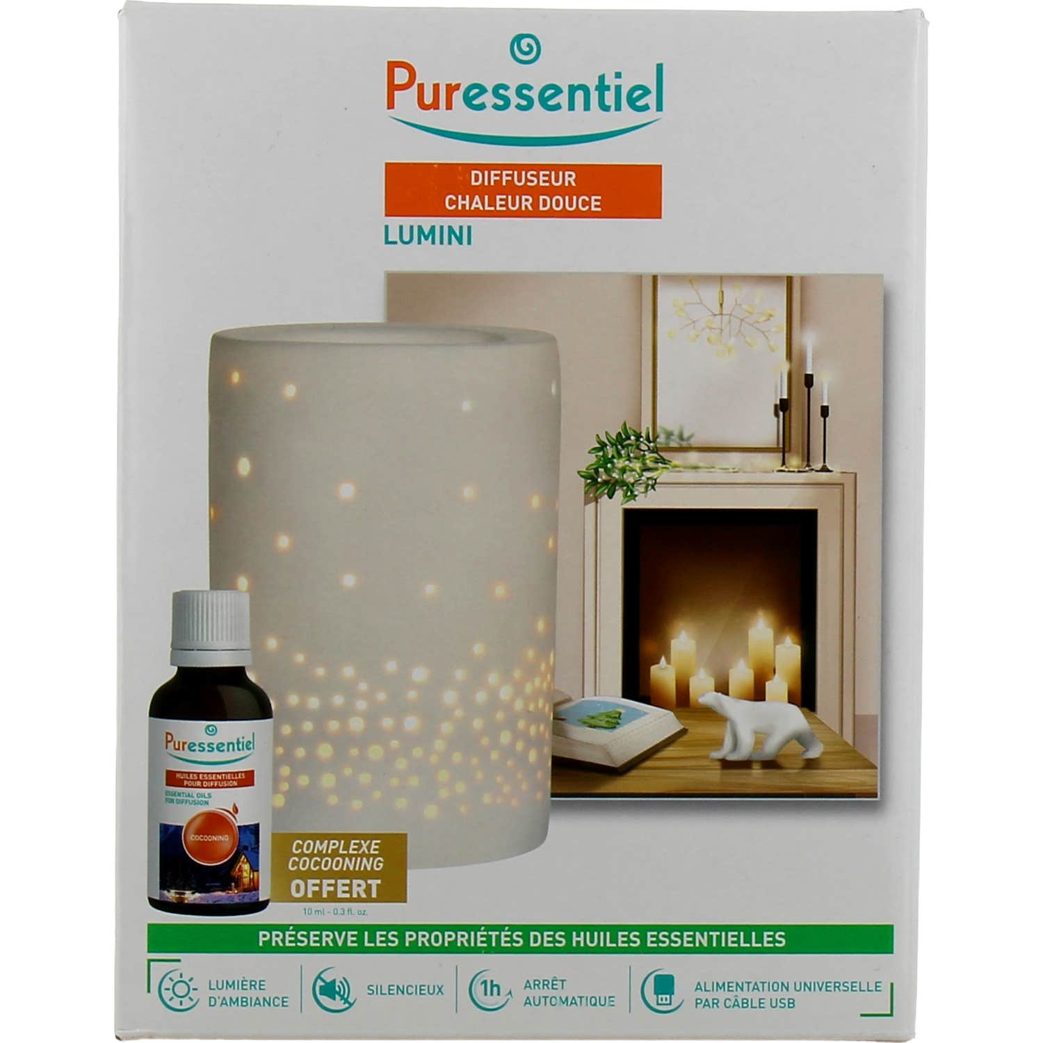 Puressentiel Set Lumini Difusor Calor Suave + Aceite