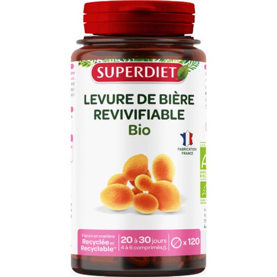 Superdiet Levadura de Cerveza Revivificable Bio 120 comp
