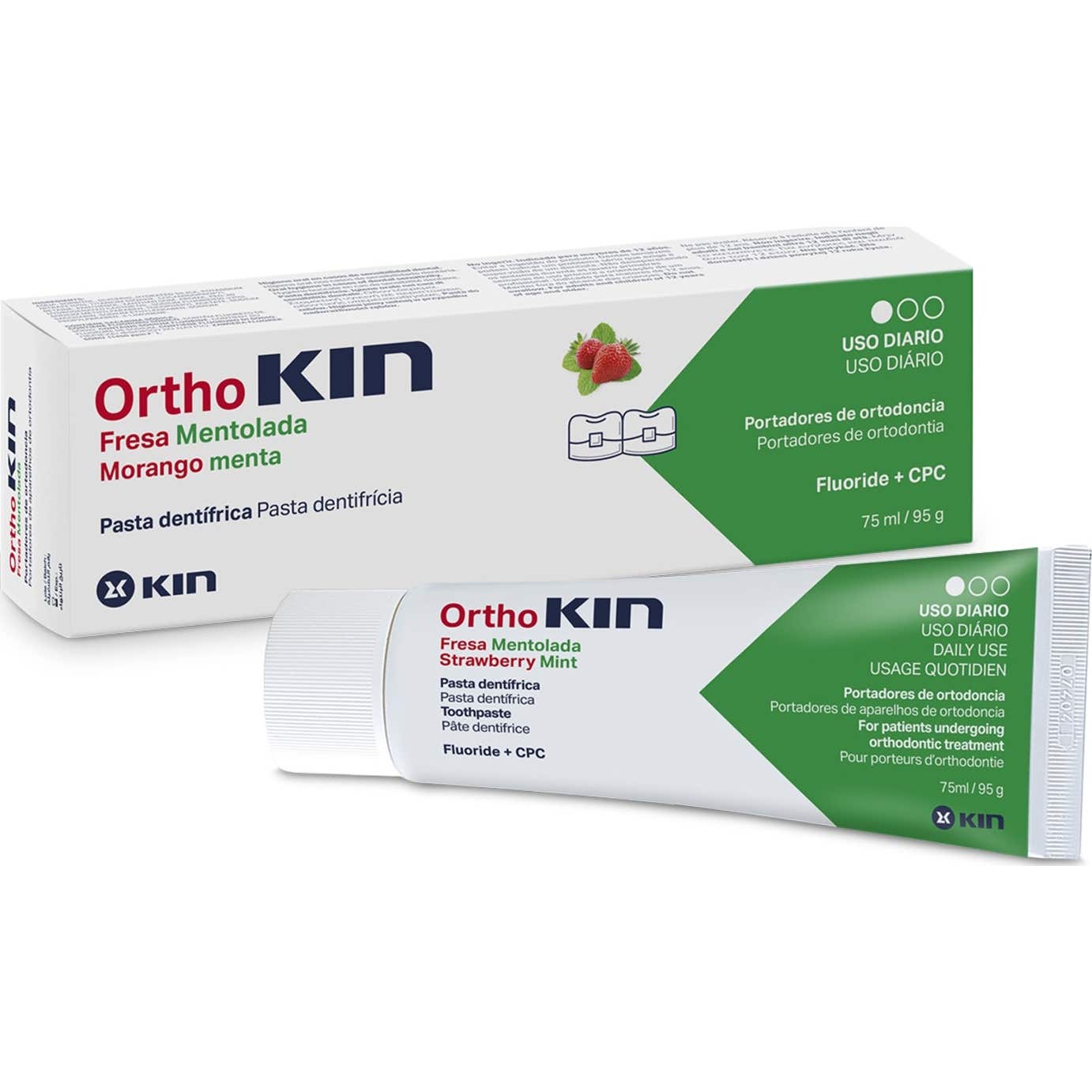 OrthoKin pasta sabor fresa mentolada 75ml