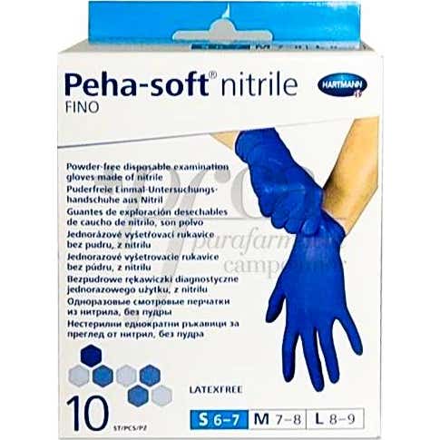 Peha-Soft Guantes Nitrilo Fino Pequeños 10 uds
