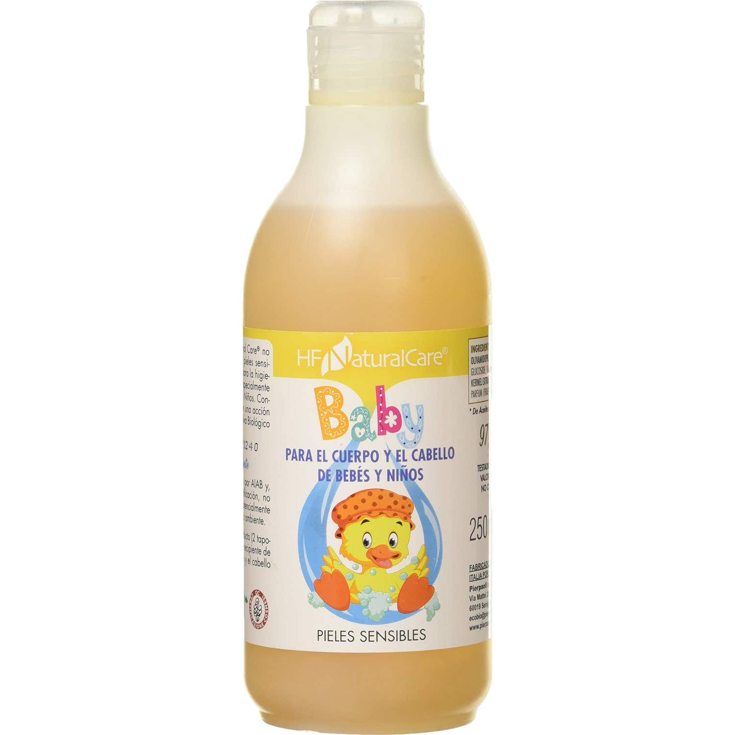 HF Natural Care Gel de Baño Cabello Cuerpo Bebé Bio 250 ml