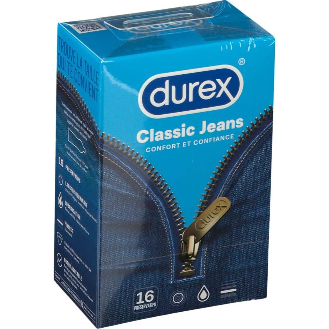 Preservativo Durex Classic Jeans Caja de 16