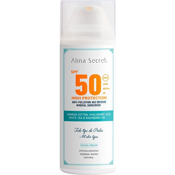 Alma Secret Protector Solar Facial Spf50+ 50 ml