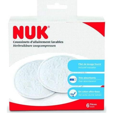 Nuk Discos de Lactancia Lavables 6 uds
