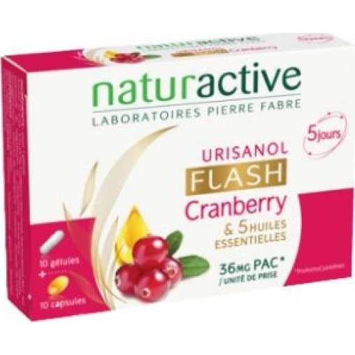 Naturactive Urisanol Flash 10 Cápsulas + 10 Píldoras