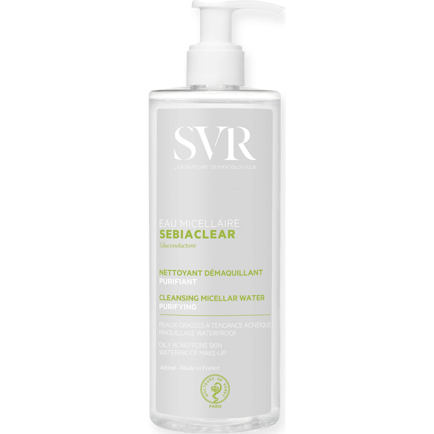 SVR Sebiaclear Eau Micellaire Agua Micelar Purificante 400ml