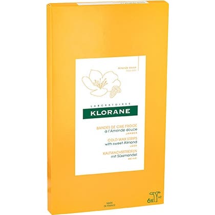 Klorane Tiras de Cera para Piernas de Almendra Dulce