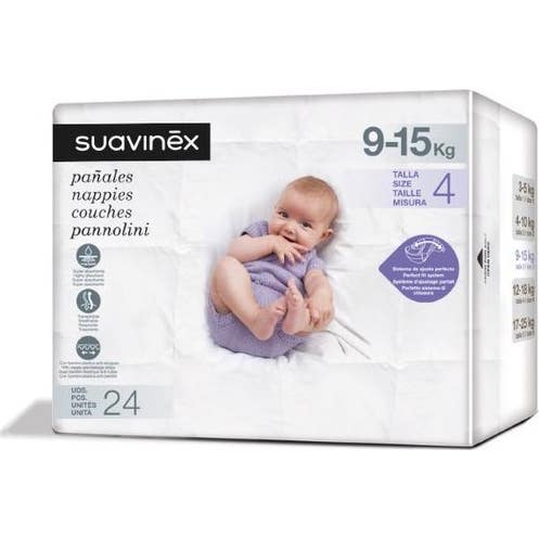 Suavinex Pañales T-4 9-15kg 24uds
