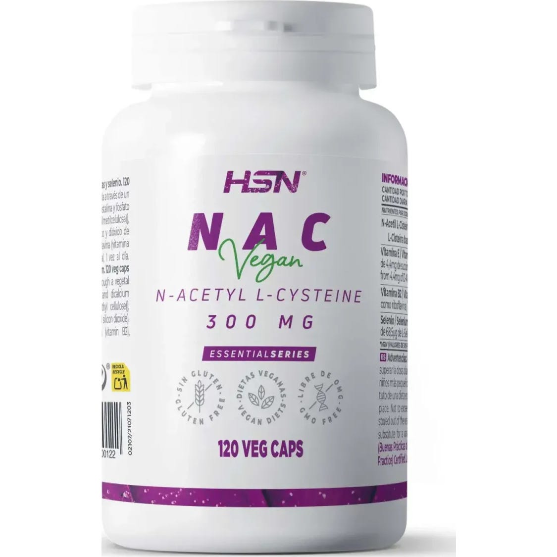 HSN NAC N-Acetil-L-Cisteina 300mg 120vcaps