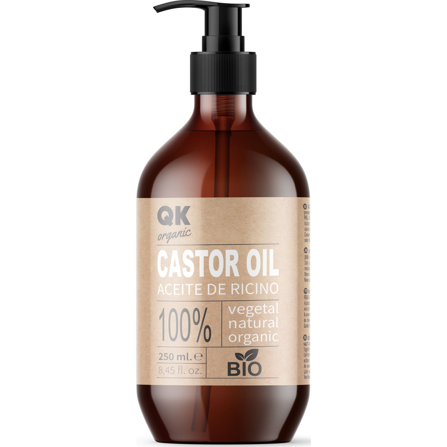 QKnatur Aceite de Ricino Orgánico Bio 250ml