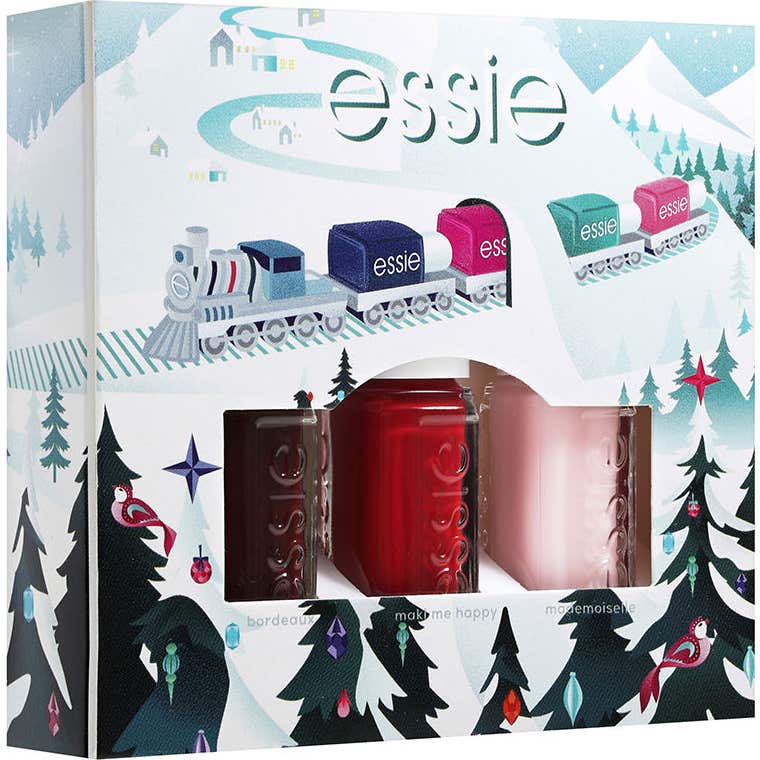 Essie Set Nail Color 3uds