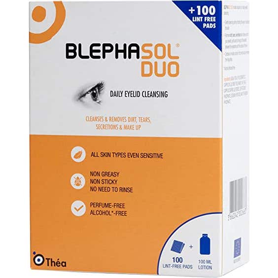 Thea Blephasol Pack Dúo Limpiador Párpados + Gasas 1ud