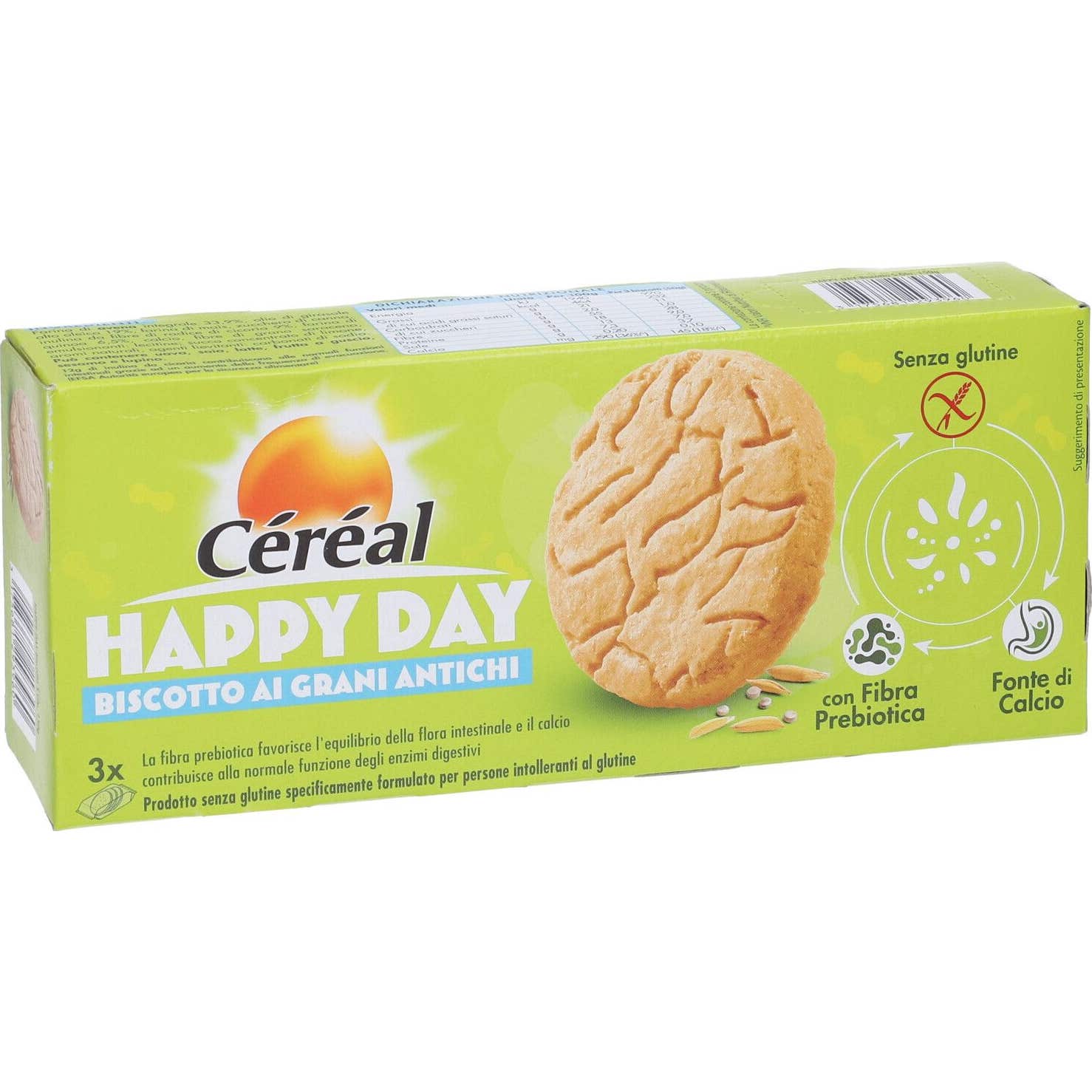 Céréal Happy Day Galleta Granos Antiguos Sin Gluten 150g