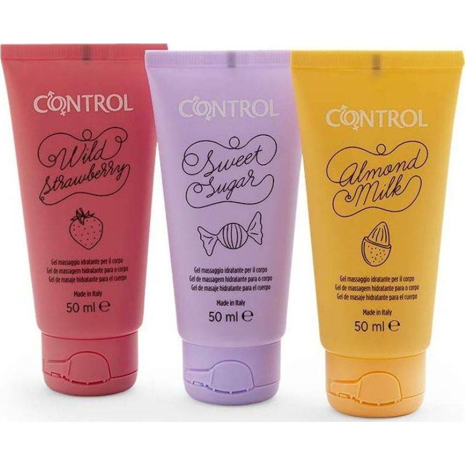 Control Sweet Pleasure Kit de Viaje Gel de Masaje Hidratante 3x50ml