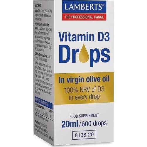 Lamberts Vitamina D3 En Gotas 20 ml
