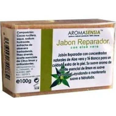 Aromasensia Blanco Jabón Reparador Con Aloe Vera 100 G