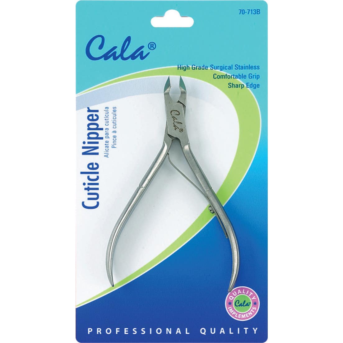 Cala Accesorios Cuticle Nipper (1/2” Jaw / Single Spring)