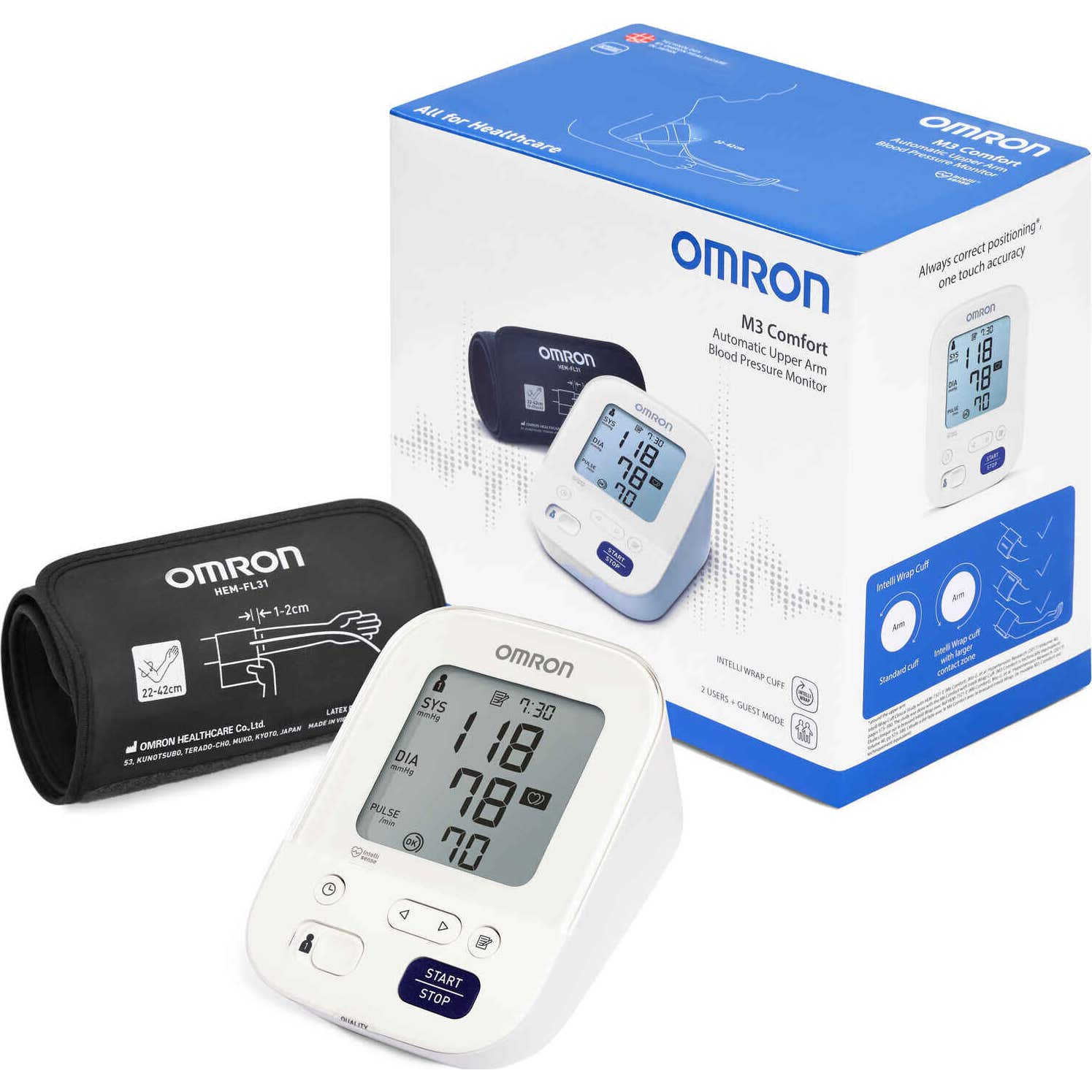 Omron M3 Comfort HEM-7155-EO Tensiómetro Automático