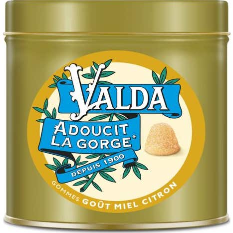 Valda Chicles Miel Limón sin Azúcar Bio 140g
