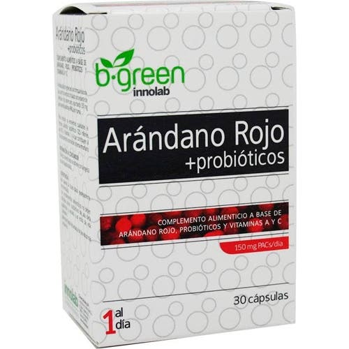 B-green arándano rojo + probióticos 30cáps