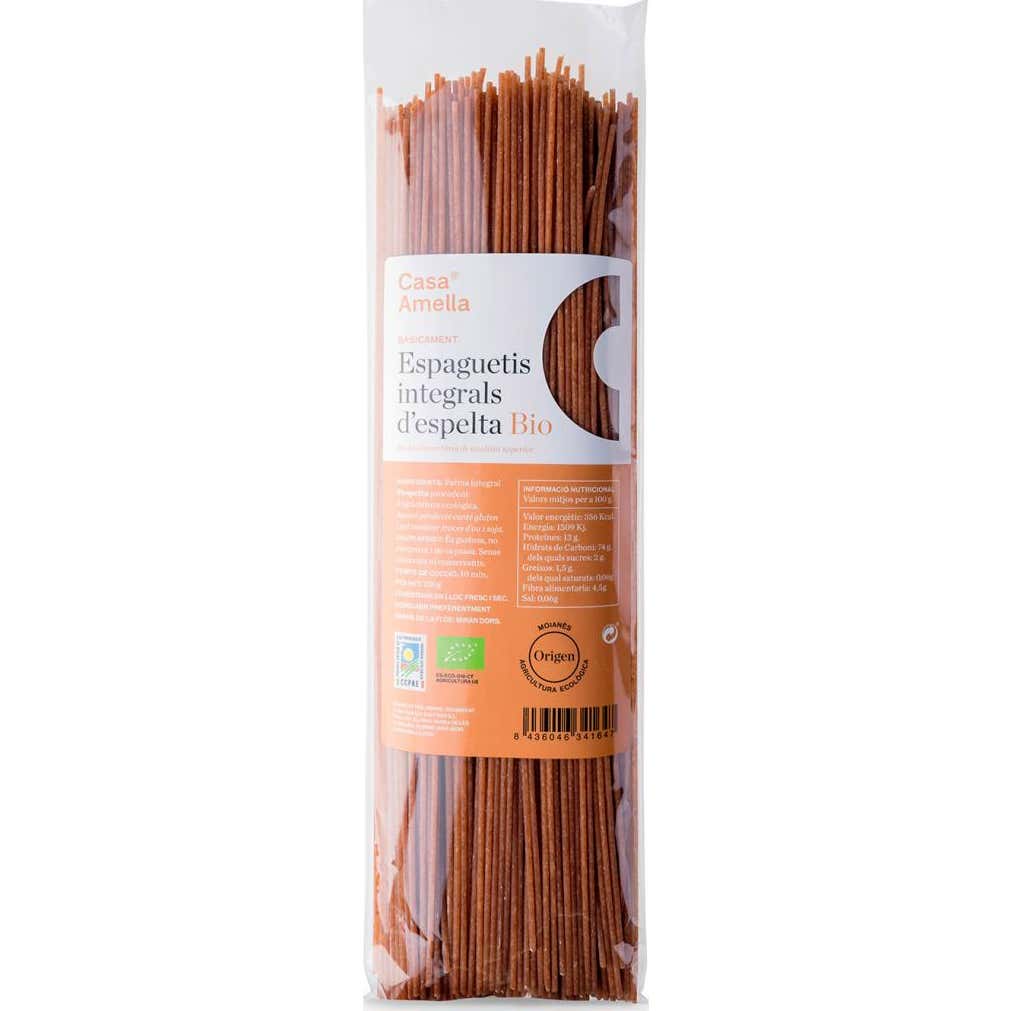 Casa Amella Spaguetti Espelta Integral Bio 250 g