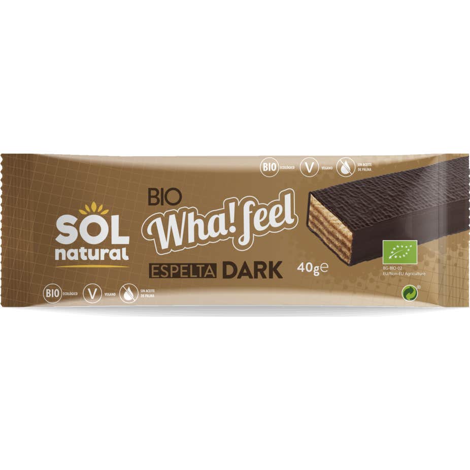 Sol Natural Wha! Feel Snack Espelta Cacao Bio 1ud | Natural Doctor