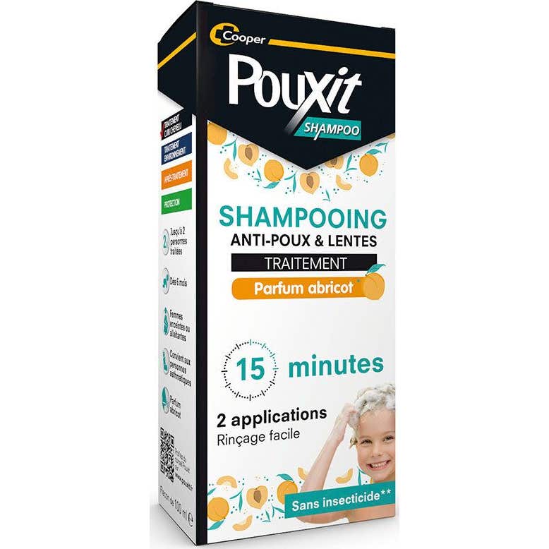 Pouxit Champú Anti-Piojos y Liendres Albaricoque 100 ml