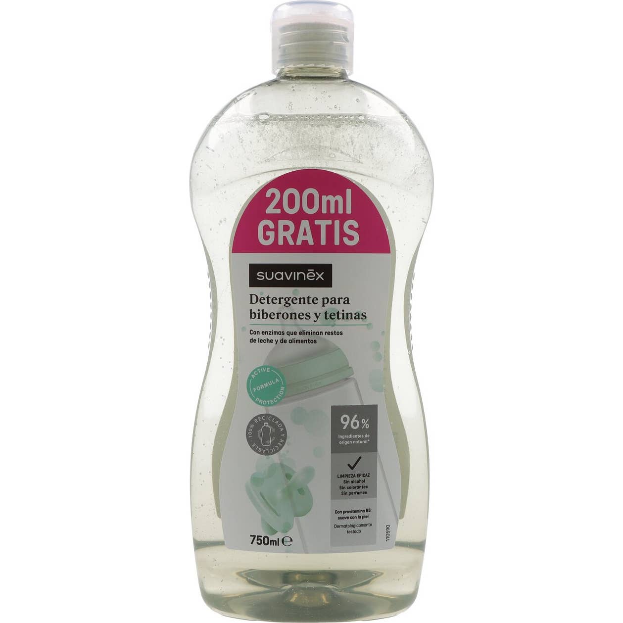 Suavinex Detergente Tetinas Biberones 750 ml