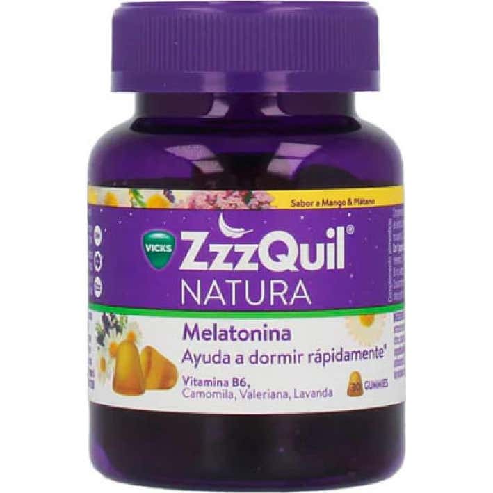 ZzzQuil Natura Gummies Melatonina Mango y Plátano 60uds