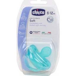 Chicco Physio Soft Chupete Silicona Anatómico 6-12 M Azúl