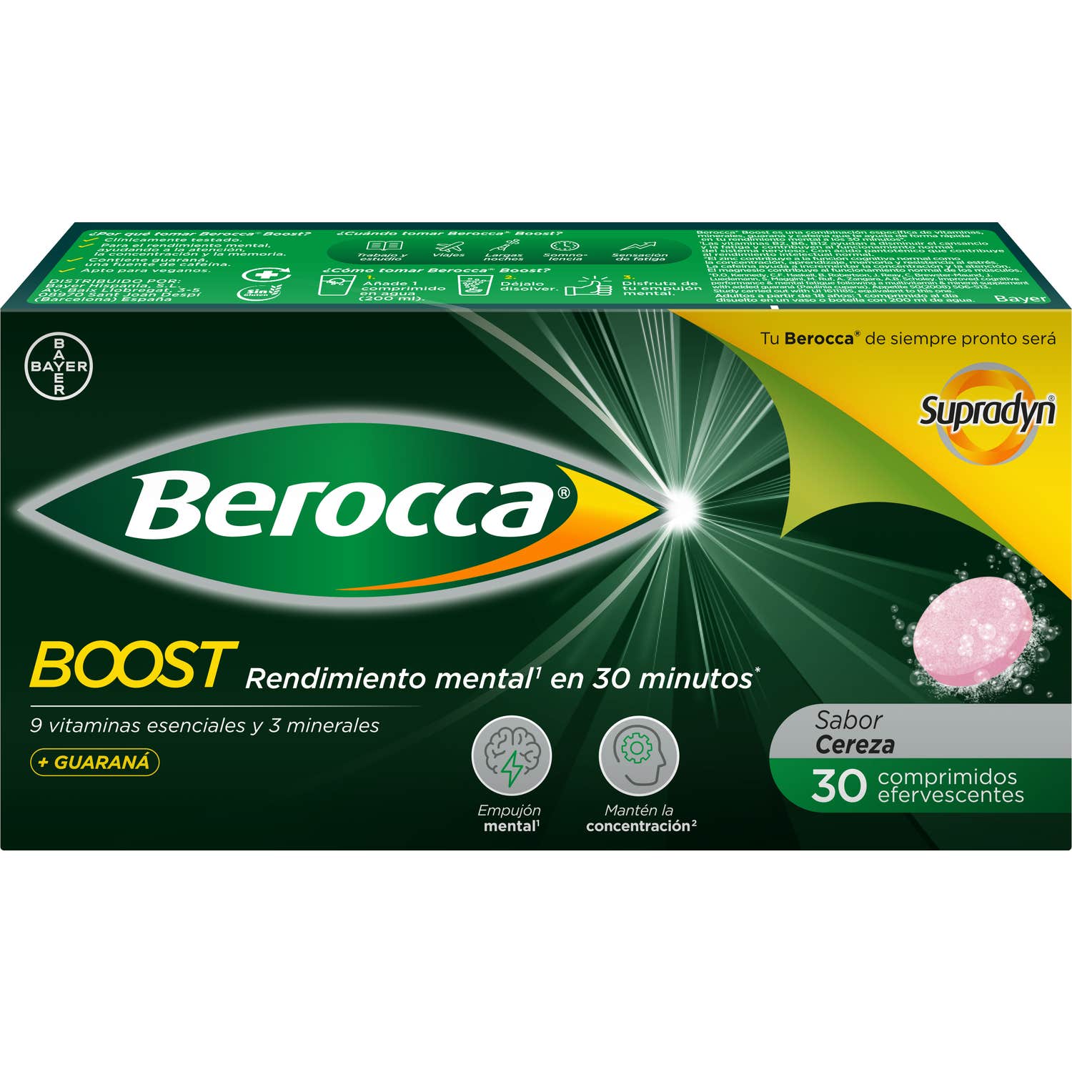 Berocca Boost Guaraná Efervescente 30comp