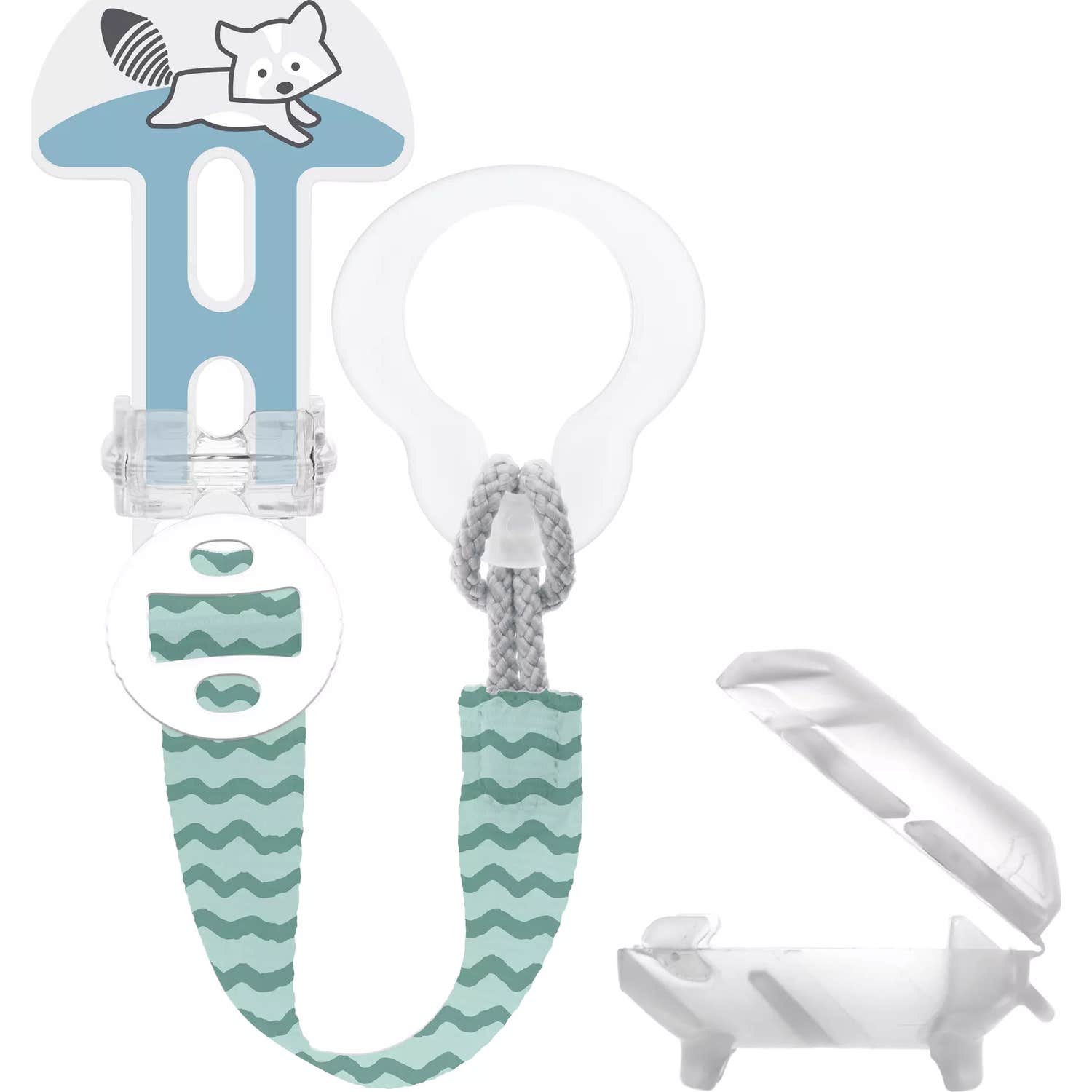 MAM Broche Para Chupete Clip It! & Cover