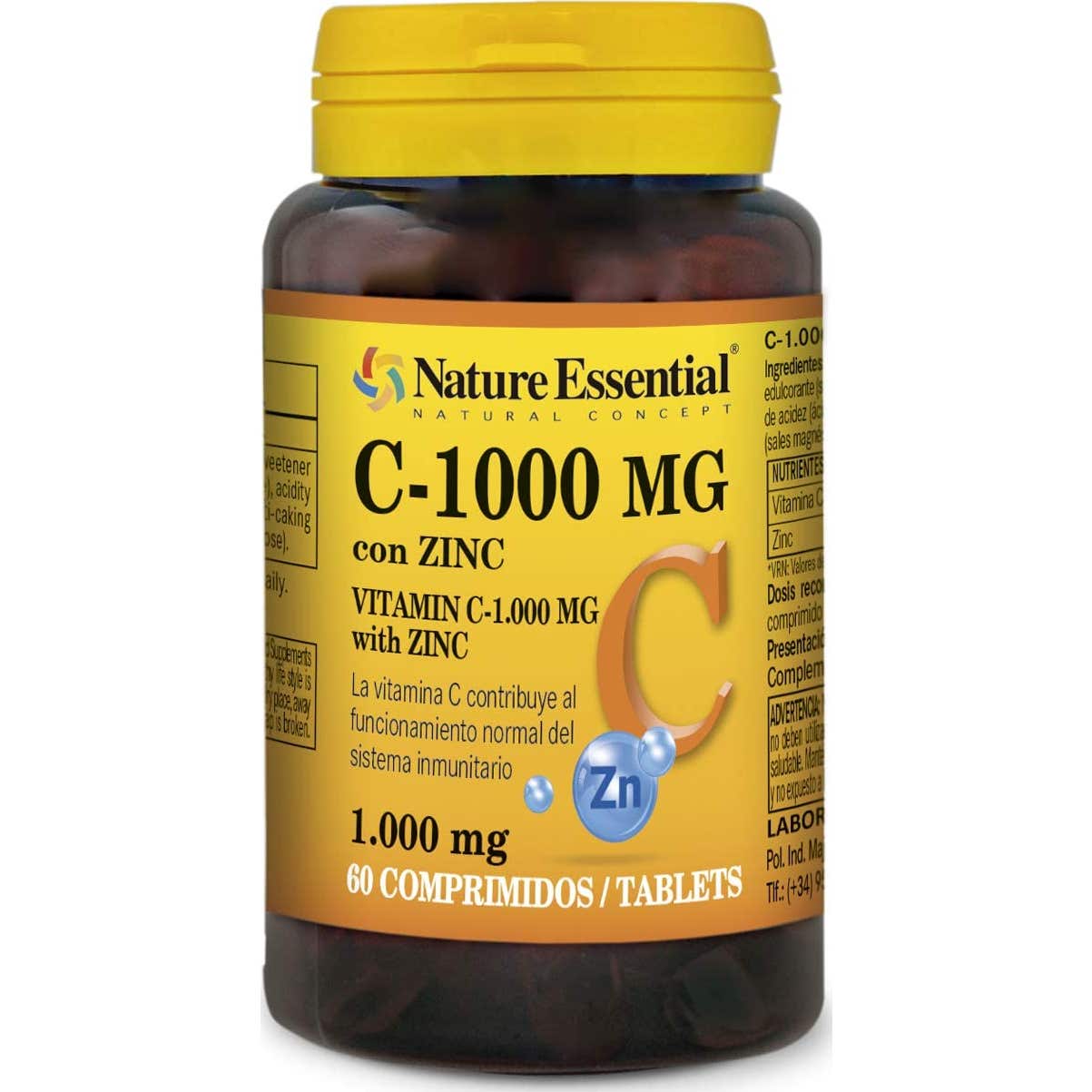 Nature Essential Vitamina C 1000 Zinc 60comp