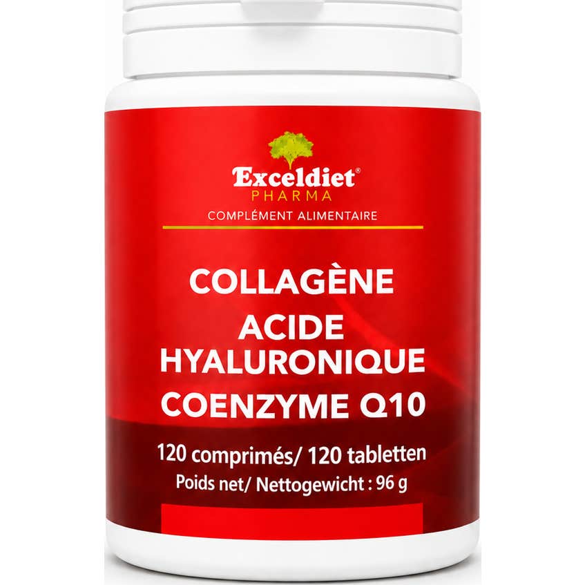 Exceldiet Pharma Colágeno Ácido Hialurónico Q10 120 Comprimidos